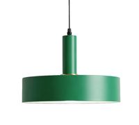 XIRYTU-H 30cm Lampada a Sospensione Moderna in Metallo con Accenti Dorati, Altezza Regolabile, Lampadario da Soffitto Industriale E27 per Soggiorno, Camera da Letto, Caffè, Bar (verde scuro)