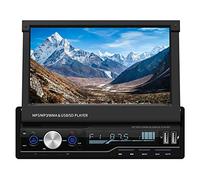 XISEDO 7 Pollici 1 Din In-dash WINCE Autoradio Retrattile Touchscreen Capacitivo Multimediale Lettore MP5/MP4 Support Navigazione GPS/AUX/Bluetooth/Controllo del volante (Autoradio)