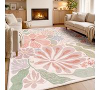 Xisnuient Tappeti Con Motivo Floreale Antiscivolo Boho Vintage Pelo Basso Resistente Alle Macchie, Per Soggiorno, Camera Da Letto, Cucina E Ufficio (COLORE 1,100x120cm)