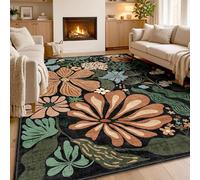 Xisnuient Tappeti Con Motivo Floreale Antiscivolo Boho Vintage Pelo Basso Resistente Alle Macchie, Per Soggiorno, Camera Da Letto, Cucina E Ufficio (COLORE 3,100x120cm)