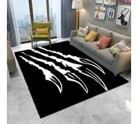 Xisnuient Tappeti Decorativi Per Giochi Per Stanza Dei Gaming Di Adolescenti E Bambini, Tappeto Cool 3D Di Stile Impronte Di Tigre E Lupo Per Camere Da Letto E Soggiorno, Cucina (Colore 5,100x120cm)