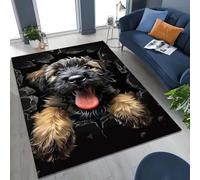 Xisnuient Tappetino Con Cucciolo Che Sembra Uscire Dal Muro in 3D, Ideale Come Decorazione Per La Casa in Ogni Ambiente E Come Tappetino Antiscivolo Per Bambini (COLORE-3,50x80 cm)