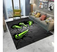 Xisnuient Tappeto 3D Effetto Graffi Artigli, Tappeto Antiscivolo per Soggiorno Camera da Letto,Decorativo Nero con Design Mostro,Morbido a Pelo Corto per Casa Ufficio (COLORE-5,80x120cm)