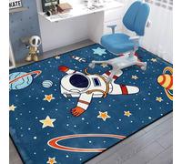 Xisnuient Tappeto di superficie Morbido Spazio Astronauta Galassia Grande Soffice Tappeto da gioco ragazzi e ragazze Antiscivolo Resistente Peluche per Soggiorno Camera da letto Sala