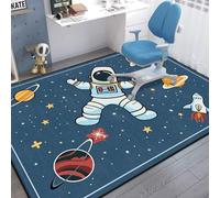 Xisnuient Tappeto di superficie Morbido Spazio Astronauta Galassia Grande Soffice Tappeto da gioco ragazzi e ragazze Antiscivolo Resistente Peluche per Soggiorno Camera da letto Sala