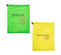 Xistuoz Borsa gialla per banana, per frutta, riutilizzabile, mantiene la banana fresca, con coulisse, previene gli odori per la frutta, 28 x 34,8 cm, Giallo, Refer to description, Unisex