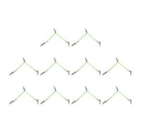 XITEA 10 pezzi in acciaio inox luminoso tubo staffa di bilanciamento antigroviglio braccio con gancio girevole pesca connettori bilanciamento braccio anti-groviglio con gancio girevole