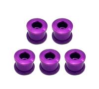 XITEA 5pcs Singolo Chainwheel Bulloni Dado Singola Velocità Chainwheel Viti Chainring Biciclette Leggeri Chainring Biciclette Lega di Alluminio Leggero Biciclette Disco Viti