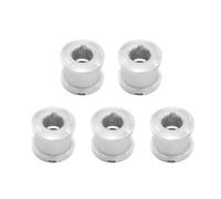 XITEA 5pcs Singolo Chainwheel Bulloni Dado Singola Velocità Chainwheel Viti Chainring Biciclette Leggeri Chainring Biciclette Lega di Alluminio Leggero Biciclette Disco Viti