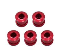 XITEA 5pcs Singolo Chainwheel Bulloni Dado Singola Velocità Chainwheel Viti Chainring Biciclette Leggeri Chainring Biciclette Lega di Alluminio Leggero Biciclette Disco Viti