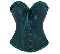 XITEA Allenatore elastico in vita per le donne corsetto senza cuciture controllato dalla pancia posture comode traspirante quotidiano Shapewear Back Waist Trainer, Verde scuro, S