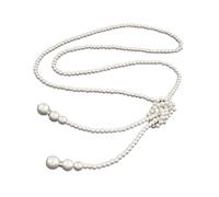 XITEA Collana lunga a catena per maglione, collana moderna con perle con più strati elegante per amanti della moda