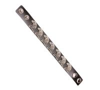 XITEA Outsider Fashion Bill Bracciale in pelle da uomo e donna, modificabile, permanente, sostanza morbida per tutti i giorni e giovani, braccialetto in pelle alla moda nervoso, Misura unica, come