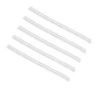 XITEA Set di 5 anelli regolabili trasparenti portatili robusti anelli distanziatori set anelli a molla elicoidale per una migliore vestibilità e durata, 3mm, Plastica