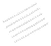 XITEA Set di 5 anelli regolabili trasparenti portatili robusti anelli distanziatori set anelli a molla elicoidale per una migliore vestibilità e durata, 5 mm, Plastica