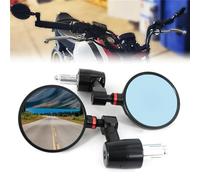 Xitomer Fit for MT-07 FZ-07 Bar End Mirror Fit for MT-09 FZ-09 Rear View Mirror Fit for MT-07 FZ07 FZ6 Fazer XSR700 XSR 900 (Black & Red)