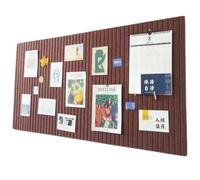 XIUCAI Bacheca in Feltro Rimovibile per Parete, Alternativa Autoadesiva al Sughero, Lavagna Riutilizzabile per Ufficio Casa Scuola con Puntine, Installazione Senza Danni,Dark Coffee,120 * 180cm