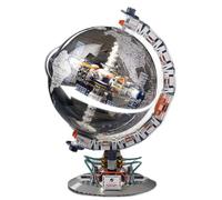 XIUCAI Kit Costruzione Esplorazione Spaziale, con Globo e Braccio Meccanico Illuminati LED, Veicolo Esplorazione, Modello Educativo STEM, Decor per Ufficio e Casa,Globe