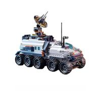 XIUCAI Kit Costruzione Esplorazione Spaziale, con Globo e Braccio Meccanico Illuminati LED, Veicolo Esplorazione, Modello Educativo STEM, Decor per Ufficio e Casa,Exploration Vehicle