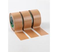 XIUCAI Nastro da Imballo in Carta Kraft Resistente, 3 Rotoli, Resistente, Biodegradabile, Scrivibile, Autoadesivo, per Sigillare Scatole, Traslochi e Uso Domestico,L 20m,W 6.0cm