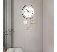 XIUCAI Orologio da Parete Verticale per Angolo di Muro, Grandi Orologi da Parete per Decorare il Soggiorno, Orologio da Parete Decorativo a Parete Vuota dal Design Moderno ed Estetico,Medium