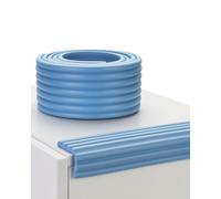 XIUCAI Paraspigoli per Baby Proofing, 2M di Protezioni per Bordi Mobili in Schiuma - Bordo Paracolpi Adesivo per Tavoli e Rivestimento per Camini, Installazione Facile,Blu