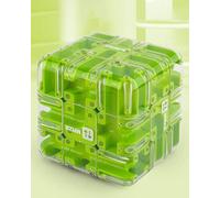 XIUCAI Puzzle Labirinto, Gioco di Puzzle 3D per Lo Sviluppo della Logica e delle Abilità Spaziali, Giocattolo Educativo in ABS per Bambini e Adulti, Regali per Halloween e Natale,Verde