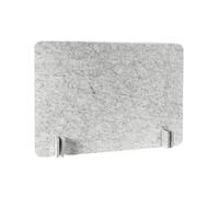 XIUCAI Schermo Privacy Divisorio per Scrivania, Pannelli Acustici a Parete Autoportanti, con Base di Supporto, per Postazione Lavoro Biblioteca Stanza Studio,Two Feet Light Gray,50 * 60cm