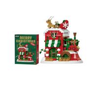 XIUCAI Set di Mattoncini Design Santa Claus, Kit Costruzione Natale, Decorazioni Miniature a Tema Festivo DIY Regali per la Famiglia,Luminous e