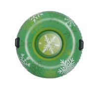 XIUCAI Slittino a Sfera Gonfiabile - 110 cm Giocattolo Invernale Robusto con Fondo Rinforzato e Doppie Maniglie per attività sulla Neve Bambini Adulti,Verde