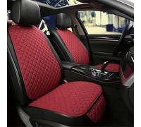XIUDAM Auto Set Coprisedili per Jeep Avenger 2023 2024 2025, Cuscino Coprisedile in Lino Antiscivolo Traspirante Comfort Protezioni Sedili Interno Accessori, E/Red