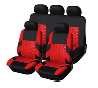 XIUDAM Auto Set Coprisedili per Nissan Micra K12 2003 2004 2005 2006 2007 2008 2009 2010, Tessuto Interni Protezioni Sedile Traspirante Durevole Set Copri-Sedile Interni Protect Accessori,C/Red