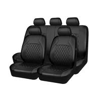 XIUDAM Auto Set Coprisedili per Skoda Kamiq 2019-2024, Pelle PU Coprisedili Impermeabile Antiscivolo Traspirante Confortevol Fodere Interno Accessori,A/Black