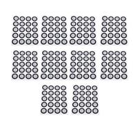 Xiuganpo 200 Pennarelli per Scansione 3D, Punti di Tracciamento a Riflessione Diffusa Ad Alta riflettività Interni 12 Mm, Esterni 19 Mm, con Design a Lamina Adesiva