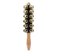 Xiuganpo 25 Campanello a Slitta, Strumento a Percussione Portatile di qualità Sonora con Manico in Legno di Faggio, Ideale per Canti Natalizi, Feste, Corsi di Formazione Musicale e Spettacoli Teatrali