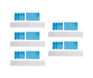Xiuganpo 5 Set di Strisce adesive per Montaggio a Scorrimento in plastica, Set di Sostituzione dello Schermo per la Privacy per Monitor e Computer Portatili per Uso Domestico e d'ufficio
