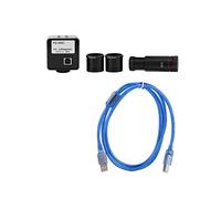 Xiuganpo 5MP USB Microscope Camera, Drive Free Industrial Eyepiece Camera | Adattatore CCD 0,5X, sensore CMOS, con USB 2.0 per ispezione al microscopio