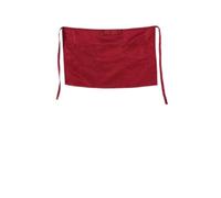 Xiuganpo A Grembiule Durevole e Confortevole di Zecca e di Alta qualità Al 100%, Grembiule Corto, per i Baristi del Personale del Bar del Dipendente del Bar (WINE RED)