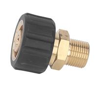 Xiuganpo Adattatore per Idropulitrice 5000PSI Connettori in Ottone Durevoli per la Maggior Parte delle Idropulitrici 1 X Adattatore per Idropulitrice (Maschio G3/8 a Femmina M22 14mm)
