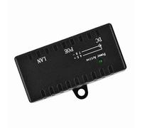 Xiuganpo Adattatore Power over Ethernet Portatile con Splitter POE per Rete LAN, Materiale ABS Resistente All'usura, Ideale per Alimentazione AP, 1 Pezzo per Utenti Esperti di Tecnologia (BLACK)