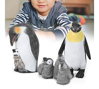 Xiuganpo Adorabili Modelli di Simulazione di Pinguini per Bambini, Ornamenti in Plastica Morbida di Alta qualità per L'esplorazione della Natura e Decorazioni per la Casa - 3 Pezzi (pinguino reale