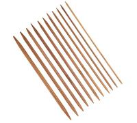Xiuganpo Aghi a Doppia Appunti di bambù, 11pcs/set di Aghi da Cucire a Maglieria di bambù Cucire Utensili Fatti a Mano Carbonizzati per Lavorare a Maglia per il Fai -da -te Creativo