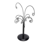 Xiuganpo Albero del Supporto per Ornamenti, Orologio per Orecchini per Orecchini con più Strati e Design a più Ganci, Albero di Esposizioni Ornali in Metallo Stabile e Pratico per Donne, (BLACK)
