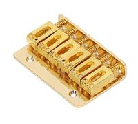Xiuganpo Assemblaggio del Ponte della Sella per Chitarra in Ferro Aspetto Squisito per Sostenere L'accordatura e la Cura della Manutenzione della Chitarra (GOLD)