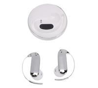 Xiuganpo Auricolari con Gancio per L'orecchio Auricolari Wireless Intelligenti per la Traduzione Vocale Istantanea Durante Riunioni di Lavoro, Materiale ABS, 1 Paio (WHITE)