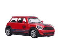 Xiuganpo Auto da Tirare Indietro in Lega 1:32 per Bambini, Modello Pressofuso Realistico del Veicolo Che Migliora le capacità Motorie, Materiali Sicuri, 1 unità (rosso)