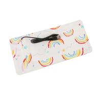 Xiuganpo Biberon Portatile USB Che Mantiene la Copertura Calda, Design Piccolo per i Viaggi, Facile da Usare per i Bambini, Materiale Sicuro (arcobaleno)