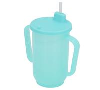 Xiuganpo Bicchiere con Beccuccio per Anziani in PP a Prova di Fuoriuscite con Coperchio per Pazienti Costretti a Letto, Materiale Durevole