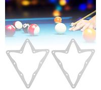 Xiuganpo Biliardo Magical Rack Strumento per Stecche da Biliardo di qualità da 6 Pezzi per Un'installazione Rapida, Accessorio Durevole Bianco a Pellicola Sottile
