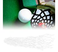 Xiuganpo Billard Mesh Bag, Billiards Pocket 6pcs/Set Universal Nylon Simple Practions for Intratrattimi Place per Billard Clubs (WHITE)